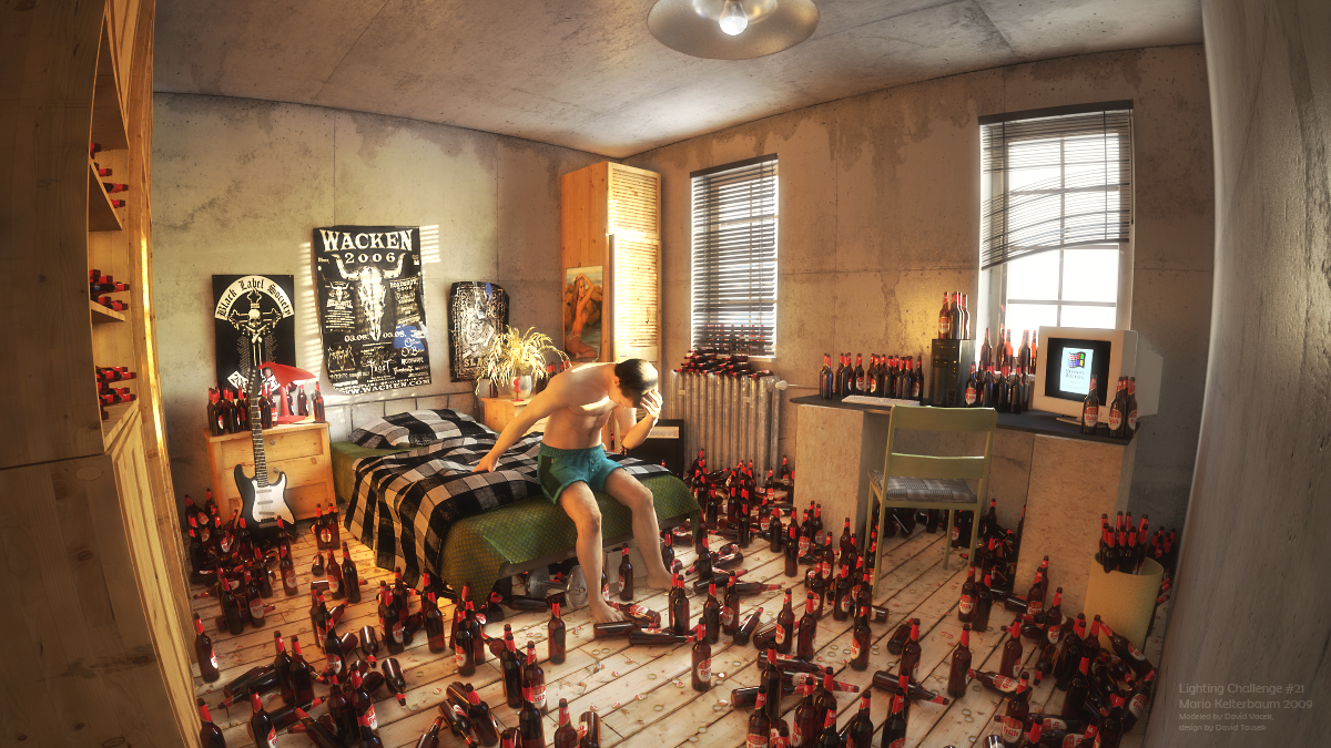 Cgtalk Lighting Challenge 21 The Bedroom regarding Bedroom Lighting Maya